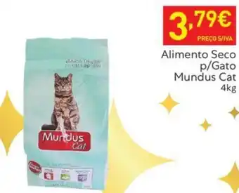 Recheio Alimento Seco p/Gato Mundus Cat 4kg promoção