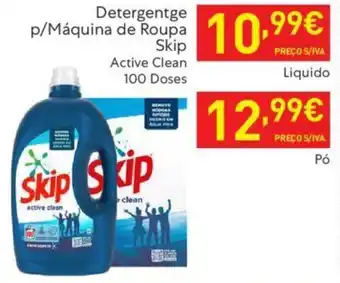 Recheio Detergente p/Máquina de Roupa Skip promoção