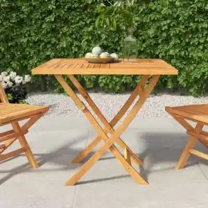 Brico Depôt Vidaxl mesa de jardín plegable madera de teca maciza 85x85x76 cm promoção
