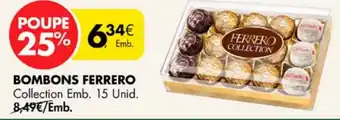 Pingo Doce BOMBONS FERRERO Collection Emb. 15 Unid. promoção