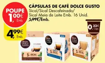 CÁPSULAS DE CAFÉ DOLCE GUSTO
