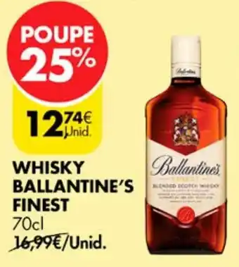 Pingo Doce WHISKY BALLANTINE'S FINEST 70cl promoção