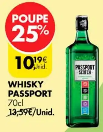 Pingo Doce WHISKY PASSPORT 70cl promoção