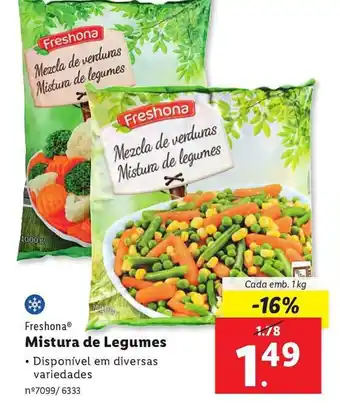 Lidl Freshona Mistura de Legumes promoção