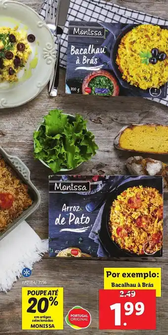 Lidl Bacalhau à Brás promoção