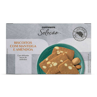 Continente Biscoitos de manteiga e amêndoa promoção