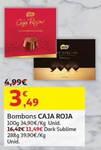 Auchan Bombons CAJA ROJA 100g promoção