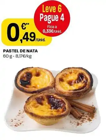 Intermarché PASTEL DE NATA 60 g promoção
