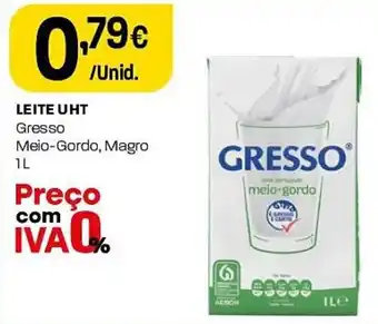 Intermarché LEITE UHT Gresso Meio-Gordo, Magro 1L promoção