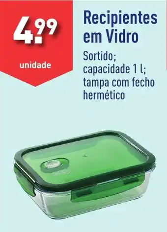 ALDI Recipientes em Vidro promoção