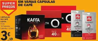 E.Leclerc CÁPSULAS DE CAFÉ KAFFA 16 Cápsulas promoção