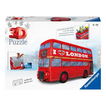 Puzzle 3d autocarro de londres 216 peças