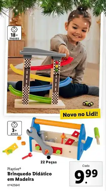 Lidl Playtive Brinquedo Didático em Madeira promoção
