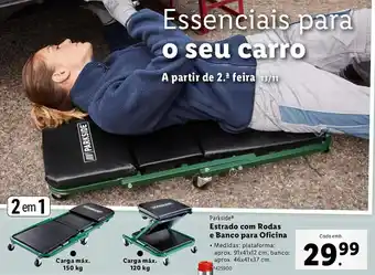 Lidl Parkside Estrado com Rodas e Banco para Oficina promoção