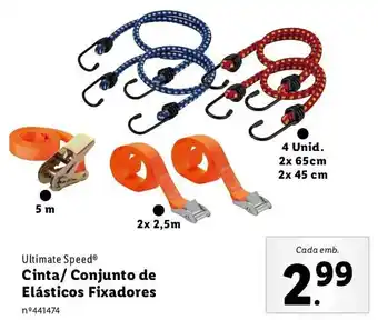 Lidl Ultimate Speed Cinta/ Conjunto de Elásticos Fixadores promoção