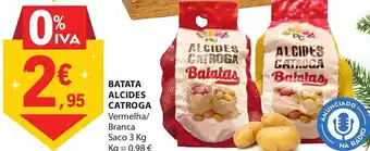 E.Leclerc BATATA ALCIDES CATROGA Vermelha/ Branca Saco 3 Kg promoção
