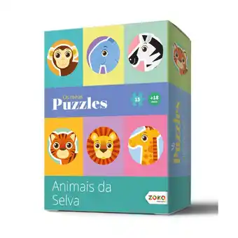 Continente Puzzle animais da selva 15 peças promoção