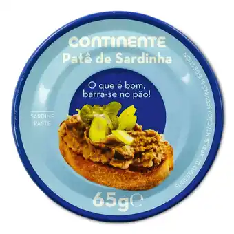 Continente Patê de sardinha promoção