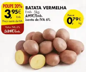 Pingo Doce BATATA VERMELHA Emb. 5kg promoção