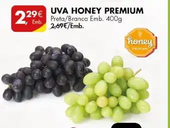 Pingo Doce UVA HONEY PREMIUM Preta/Branca Emb. 400g promoção