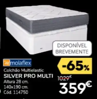 Conforama Molaflex Colchão Multielastic SILVER PRO MULTI Altura 28 cm. 140x190 cm. 70 promoção