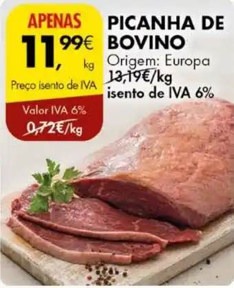 Pingo Doce PICANHA DE BOVINO kg Origem: Europa kg promoção