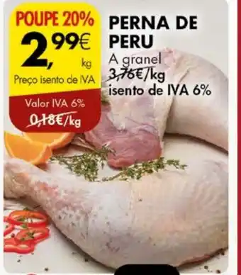 Pingo Doce PERNA DE PERU a granel kg promoção