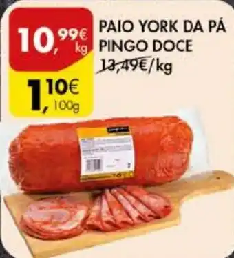 Pingo Doce PAIO YORK DA PÁ PINGO DOCE 100G promoção