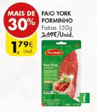Pingo Doce PAIO YORK PORMINHO fatias 150g promoção