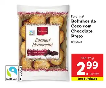 Favorina Bolinhos de Coco com Chocolate Preto Emb. 175 g
