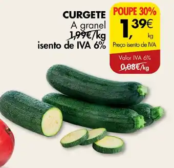 Pingo Doce CURGETE a granel kg promoção