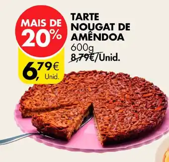 Pingo Doce TARTE NOUGAT DE AMÊNDOA 600g promoção