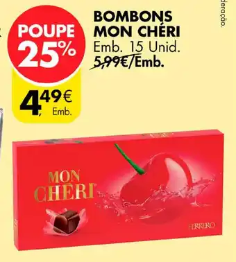 Pingo Doce BOMBONS MON CHERI Emb. 15 unid promoção