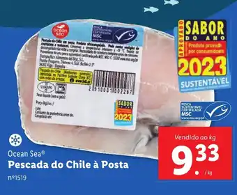 Lidl Ocean Sea Pescada do Chile à Posta Vendido ao kg promoção