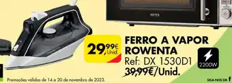 Pingo Doce FERRO A VAPOR ROWENTA promoção