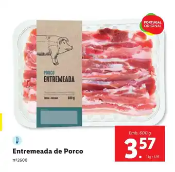 Lidl Entremeada de Porco Emb. 600 g promoção