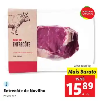 Lidl Entrecôte de Novilho Vendido ao kg promoção