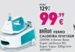 Radio Popular BRAUN FERRO CALDEIRA IS1013GR promoção