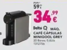 Radio Popular Delta Q MAQ. CAFÉ CÁPSULAS MINIQOOL GREY 20 Bares: 0,6Lts promoção