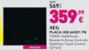 Radio Popular AEG PLACA IKB 64301 FB 7350W promoção