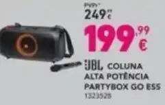 JBL COLUNA ALTA POTENCIA PARTYBOX GO ESS 1323528