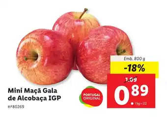 Lidl Mini Maçã Gala de Alcobaça IGP Emb. 800 g promoção