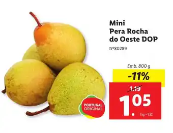 Mini Pera Rocha do Oeste DOP Emb. 800 g