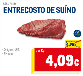 Makro Entrecosto de Suíno promoção