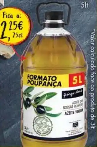 Pingo Doce Azeite Virgem Nossas Planícies Pingo Doce 5lt promoção