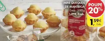Pingo Doce Mini Queques de Manteiga 250g promoção