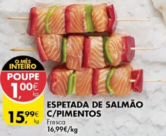 Espetada de Salmão C/Pimentos
