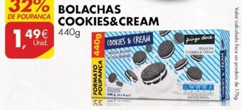 Bolachas Cookies & Cream 440g