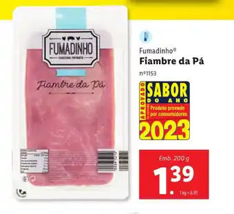 Lidl Fumadinho Fiambre da Pá Emb. 200 g promoção