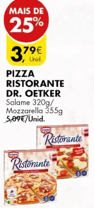 Pingo Doce PIZZA RISTORANTE DR. OETKER promoção